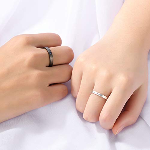Bague argent taille réglable pour couple fini les erreurs de taille de doigt - 2