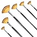 Produktbild Pinsel-Set Künstler Fan Bürste Holz lang Hände Malerei Pinsel Set für Ölfarbe Acrylfarbe 6 PCS, 6 Pieces