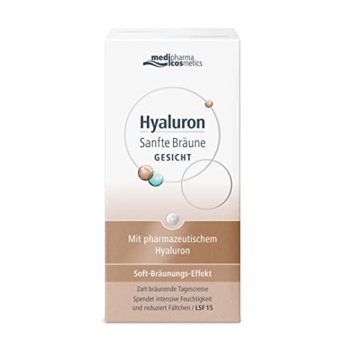 HYALURON SANFTE BRÄUNE GESICHTSPFLEGE 50ml, sanfte und natürlich aussehende Sommerbräune, spendet intensive Feuchtigkeit und reduziert Fältchen, natürlich wirkende Bräune ohne Flecken und Streifen Cover