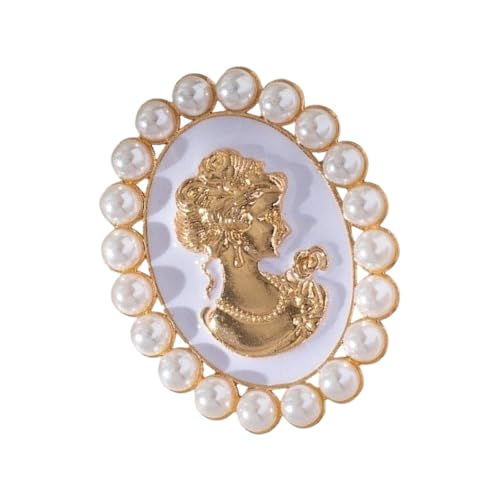Luxurious Courtly Pearl Brooch Alloy Chest Pin Secure Clasp Design Badge Jewelry for Wedding Accessories Elegant Vintage Brooch 