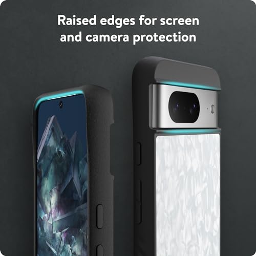 Coque Google Pixel 8 antichoc Mous Limitless 5.0 acétate blanc MagSafe - 4