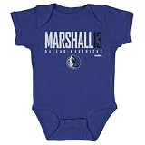 500 LEVEL Naji Marshall Dallas Mavericks One-Piece Infant Bodysuit - Naji Marshall Dallas Mavericks Elite WHT (Royal Blue, 6M)
