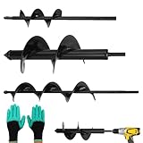 trivellato usato amg Pratico set: il set contiene tre punte da giardino nere nelle dimensioni 8 × 30 cm, 4 × 22 cm e 4 × 42 cm e un paio di guanti verdi senza artigli. In questo modo sarai equipaggiato al meglio per diversi progetti da giardino. Con la punta elicoidale flessibile da giardino per avvitatore a batteria, piantare, scavare o aerare è un gioco da ragazzi.