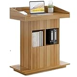 AMYSTY Stehpult Rednerpult Rednerpulte, Kirchenpodium, Kanzeln, Lehrerpodest, Büro, Besprechungsrednerpulte, Großer Stauraum Mit Theke Schulen Heime(B)