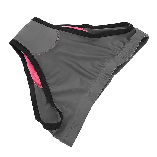 Shorts de Bicicleta Acolchoados 3D, Roupas íntimas Femininas de Silicone de Poliéster Com Absorção de Choque Elástica para Pedalar (L)