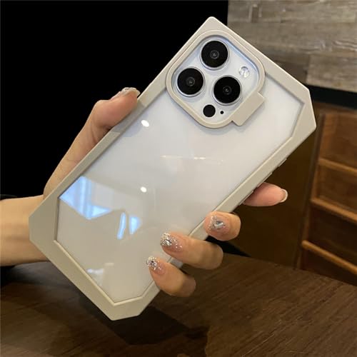 Coque transparente iPhone 13 antichoc grise pour le quotidien urbain