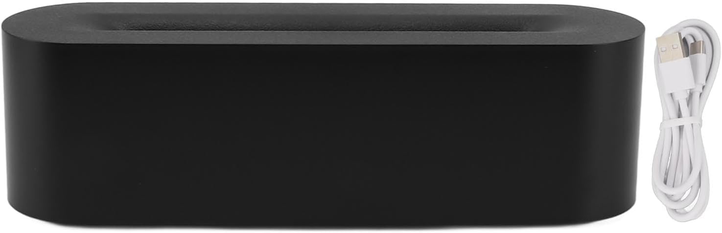 per Uso Domestico Diffusore di aromi d'Aria a Fiamma Colorata, diffusore di Olio Essenziale di Fiamma in ABS PP for la casa(Black)