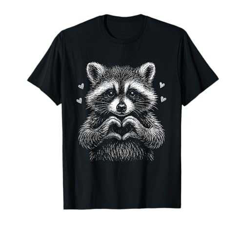 Valentine Raccoon Cute Raccoon Love Valentine Raccoon...