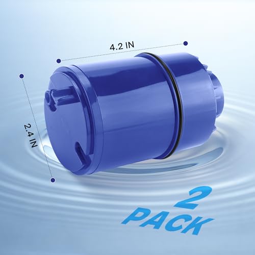 2 Pack Faucet Water Filter Replacement fit for Pur water faucet, Compatible with All P-ur Faucet Mount Filtration Systems LUXRILIX