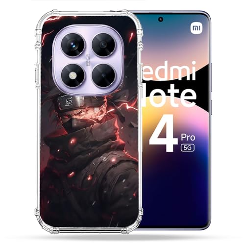 Coque Xiaomi Redmi Note 14 Pro 5G Naruto antichoc Kakashi protège