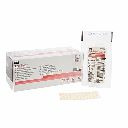 3M R1541 1/4'' x 3'' Steri-Strip Reinforced Skin Closure (50 Per Box) - image 1
