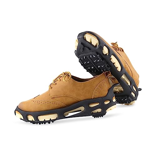 CONGARTENO 1pair Teeth Ice Crampons - Shoe for Hiking Climbing and Sports Fits Shoe Traction Cleats for Ice