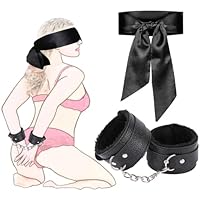 Handschellen Augenbinde für Sexspiele Bettfesseln SM Fetisch Sex Spielzeug, BDSM Augenmaske Fetich Bondage Set Fesseln Erotisches Sexspielzeug Adult Sex Toys für Paare Extrem