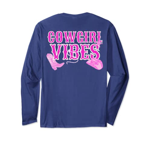 Rosa selvaggio West Western Rodeo Yeehaw Paese Cowgirl Vibes Maglia a Manica