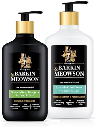 Barkin & Meowson Deshedding & Conditioned Coat Duo, for Dogs