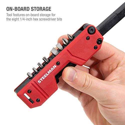 Steelman 10-In-1 Folding Magnetic Screwdriver