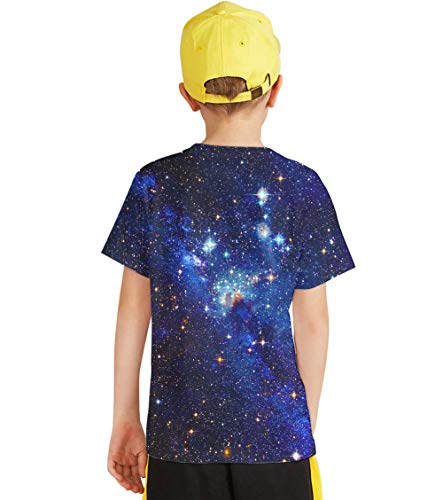 Linnhoy Kid Shirts 3D Graphic Printed Tees for Boys and Girls Novelty Fashion T-Shirts Unisex Casual Tops Size 6-16 Years4