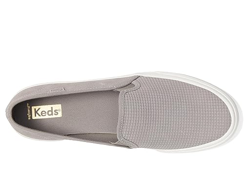 Image of Keds Womens Double Decker Canvas Slip On Sneakers Shoes Casual - Black