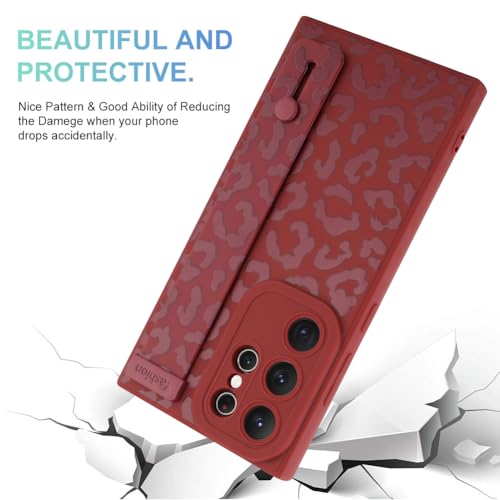 Image of Compatible with Samsung Galaxy S23 Ultra Case with Strap Wrist