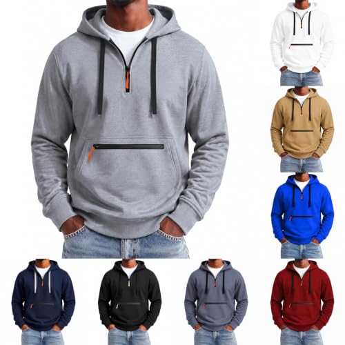 Zip Tactical Hoodie Mens Big and Tall Fleece Outdoor Hooded Sweatshirt - image 8