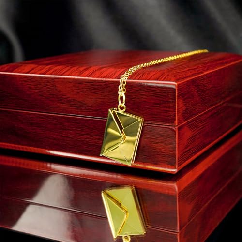 ziella Personalized Envelope Locket Necklace for Women,To My Love-Envelope Love Letter Necklace,Custom Photo Message Jewelry Gift For Girlfriend Romantic4