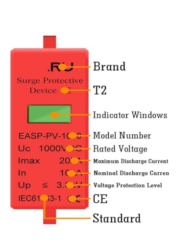 Insertos de cartucho de repuesto SPD 275V 20KA protector sobretensiones AC 3