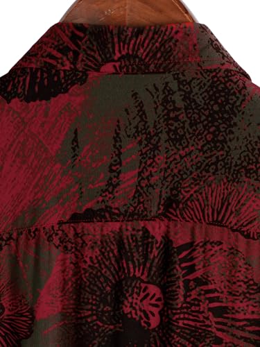 Image of JOTOOK Mens Hawaiian Shirt Short Sleeve Button Down Tropical Shirts Casual Floral Summer Beach Shirt
