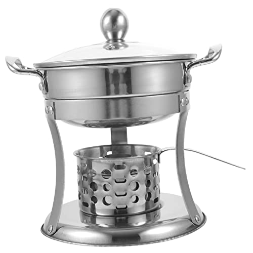 Olla Hotpot pequeña de acero inoxidable con cocina portátil miniatura 1