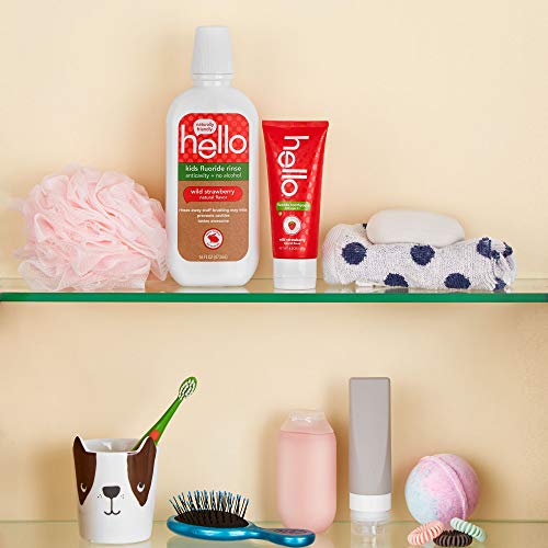 Hello 4348451208 Natural Wild Strawberry Flavor Fluoride Kids Toothpaste thumb #8