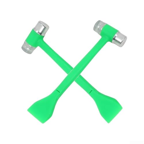 Image of 2-Pack Rubber Mallet Double Face Green Non-Marking