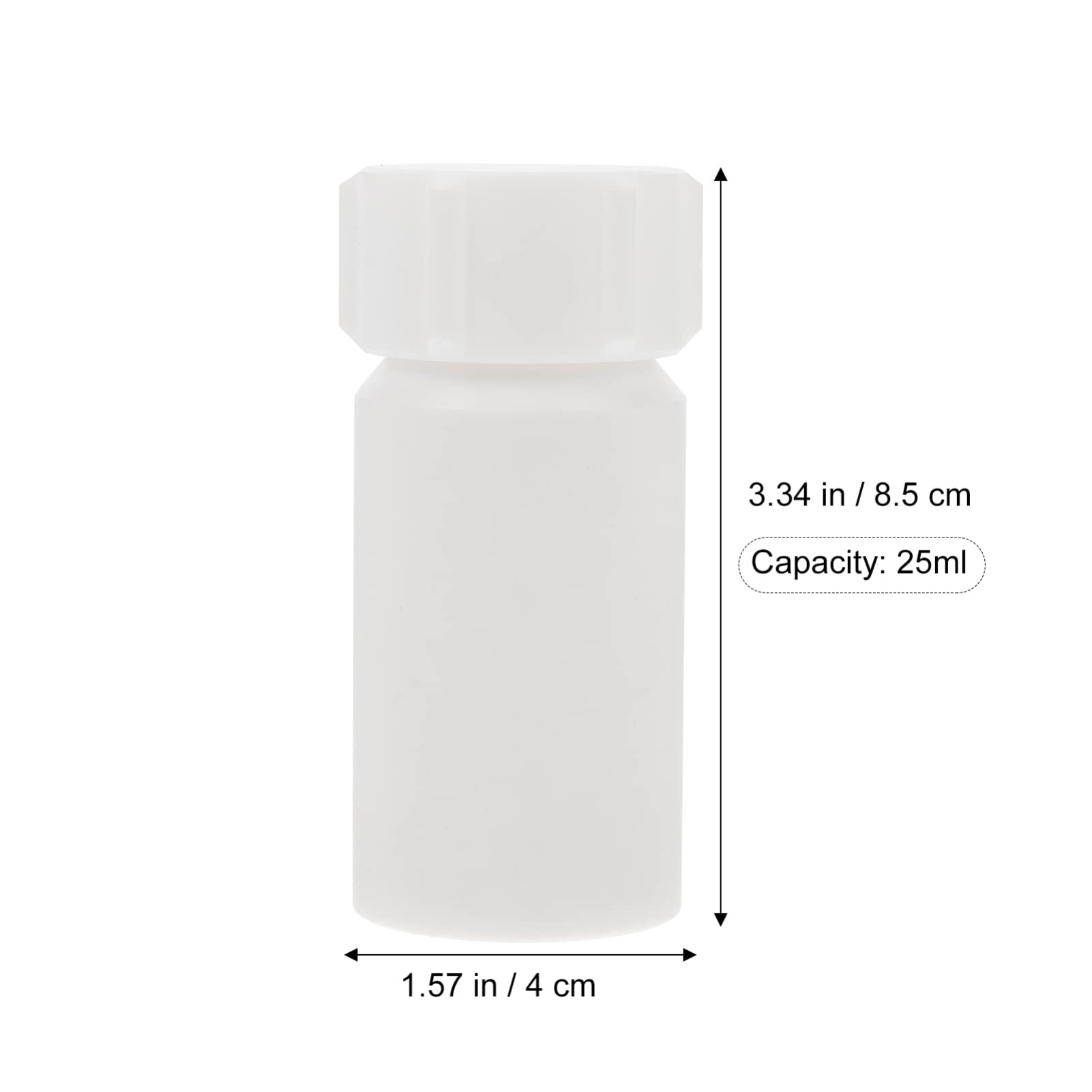 Ciieeo 3 Pezzi Flacone Reagenti Ptfe Leggero e Pratico per Esperimenti Laboratorio Design Semplice e Accessorio Affidabile per Vetreria da Laboratorio