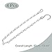 MECCANIXITY Hanging Chains 50cm Extension Link with S Shaped Hooks for Plant Basket Lantern Ornament, 304 Stainless Steel Pack of 4