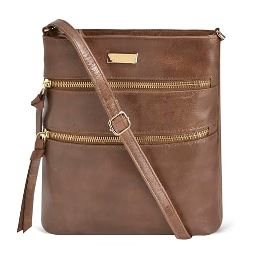 ESTALON Real Leather Crossbody Bag for Women - Women's Shoulder Sling Handbags Medium Purses Soft Crossover Purse Christmas Gift