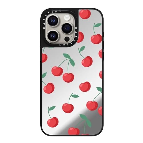 Coque miroir iPhone 15 Pro Max CASETiFY antichoc 1,5m et MagSafe Cerises