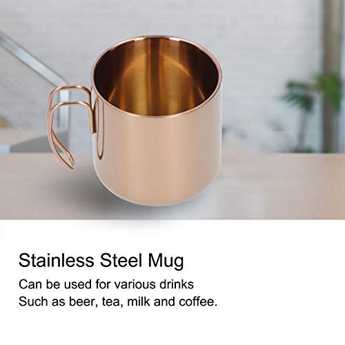Taza de café, vajilla, 400 ml de acero inoxidable 304, taza portátil, taza de café, práctica segura y confiable, para… - Imagen 8