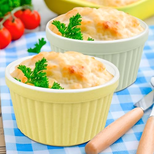 6 coupelles ramequins porcelaine pour crème brûlée