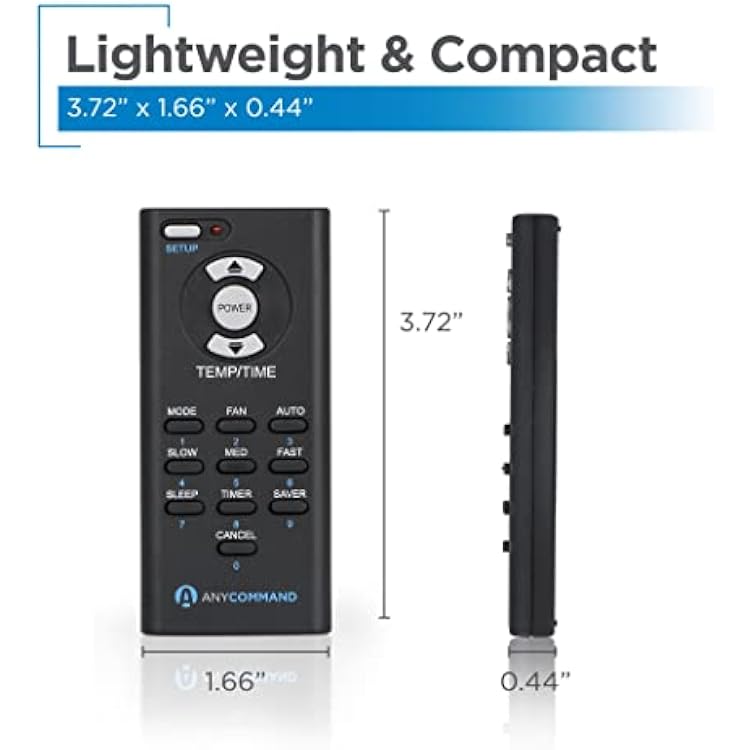Universal Air Conditioner Remote Control, AC Remote for Over 60 Brands, Lightweight AC Remote Control Universal with Multiple Modes