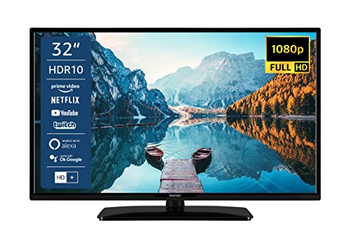 homeX F32ST2000 32 Zoll Fernseher/Smart TV (Full HD, HDR, Triple-Tuner) - 6 Monate HD+ inklusive [2022]