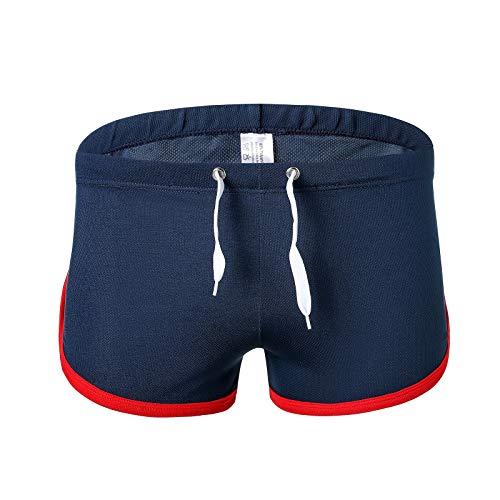 Men s Running Workout Bodybuilding Gym Shorts Athletic Sports Casual Boxer Trunks Short Pants With Adjustable Drawstring