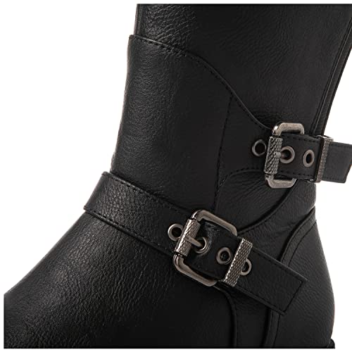 GLOBALWIN Women's Knee High Fashion Boots Black Boots for Women 7.5M - image 5