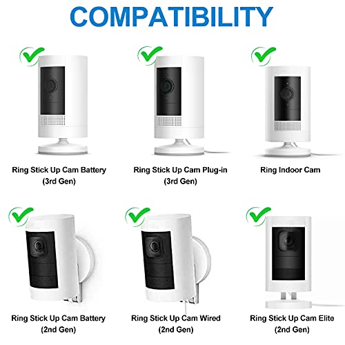 image for ALERTCAM 2Pack Adhesive Wall Mount for Ring Stick Up Cam & Ring Indoor