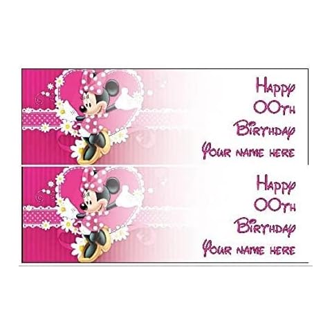 ELITEPRINT Minnie Mouse Personalised Birthday Banner Cover