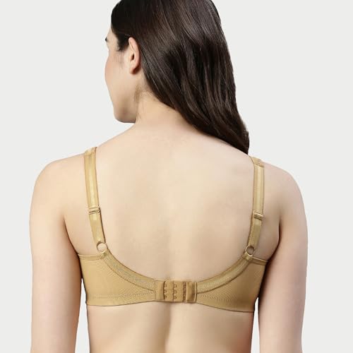 Image of Enamor Hidden X-Frame and Smoothening Women's Full Support Everyday Bra - Jiggle Control, Non Padded, Wirefree, Full Coverage - FB12 (Available in Plus Sizes)