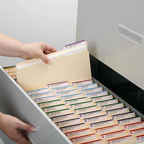 Smead Dosya Klasörü, Güçlendirilmiş 1/3-Kesim Tab, 1-1/2 "Genişletme, Mektup Boyutu, Manila, Kutu Başına 50 (10405) - Görsel 6