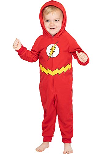 DC Comics Justice League Superhero Matching Family Pajamas Union Suit (Toddler Flash 2T/3T)