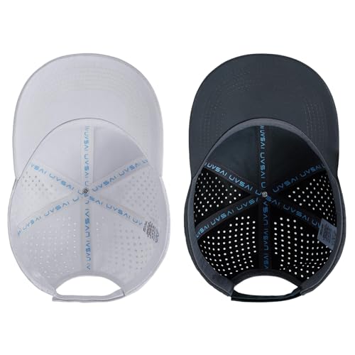 Image of UPF 50+ Performance Water Resistant Baseball Cap Lightweight Breathable Hat Golf Running Boat Hiking for Men Women