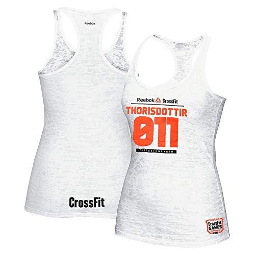 Reebok 2013 Crossfit Games Anníe Mist Þórisdóttir 011 Women's White Tank Top