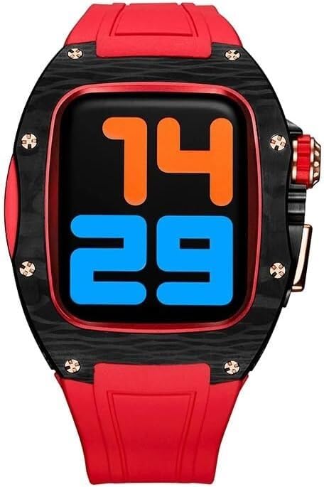 Boîtier de montre carbone et alliage titane Apple Watch 45 mm