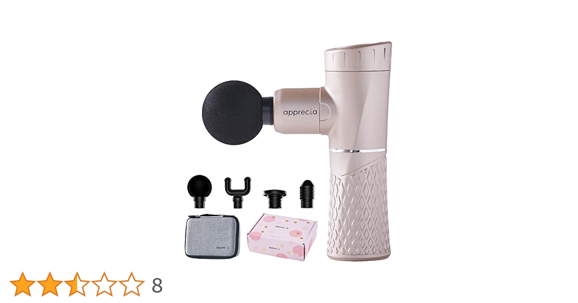 apprecia マッサージガン マッサージ機 シャンパンゴールド Amazon | apprecia ハンディガン 筋膜リリースガン 筋膜ガン