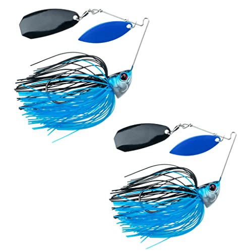 Freedom Tackle Speed Freak Compact Smallmouth Spinnerbait with Kilter Blade | 1/2 oz., Twilight, 2-Pack (PN: 52210-2PK)